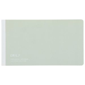 Cuaderno apaisado verde claro Emily