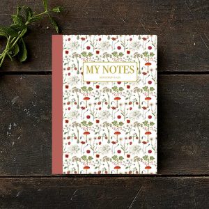 Cuaderno de notas Rojo floral