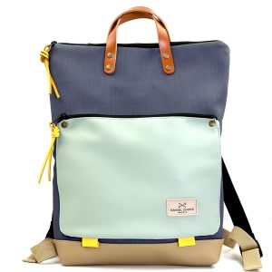 MOCHILA BOOK HOLDER ICONIC IMPERMEABLE DANIEL CHONG BOLSILLO COLOR TURQUESA