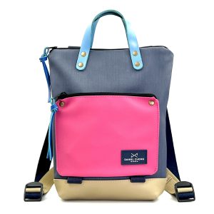 MOCHILA MINI BOOK HOLDER IMPERMEABLE DANIEL CHONG BOLSILLO FUCSIA