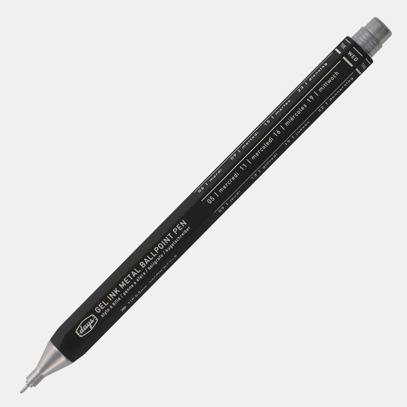 Bolígrafo gel metal 0.5 negro - Imagen 2