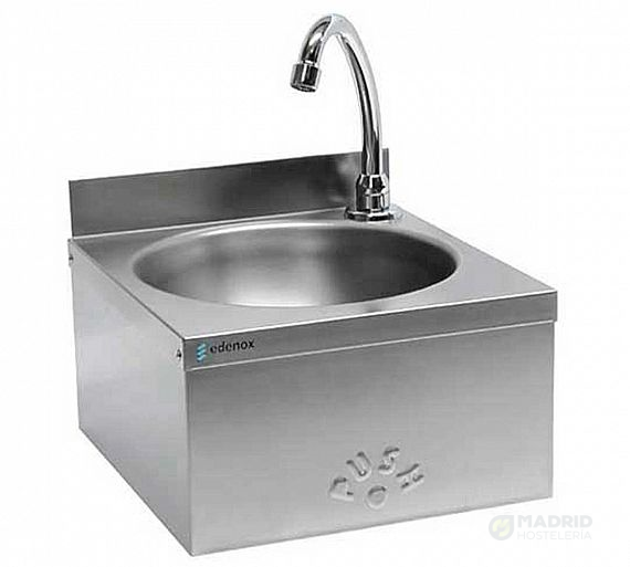 Edenox Lavamanos Mural Caño Giratorio LM33 Push Fondo 32 cm