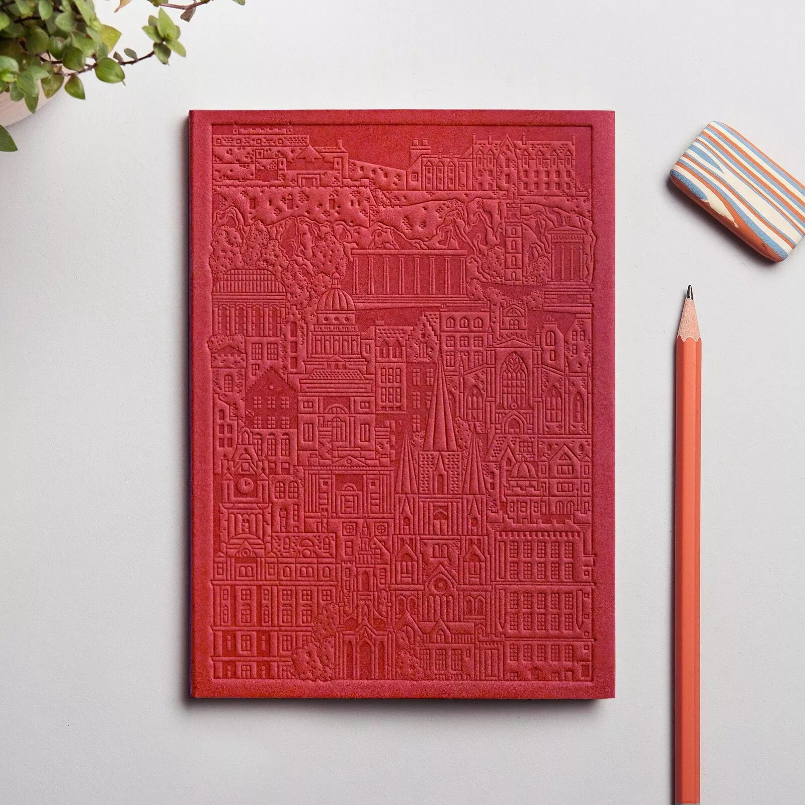 Notebook Edinburgh – Cuaderno Color Rojo -.