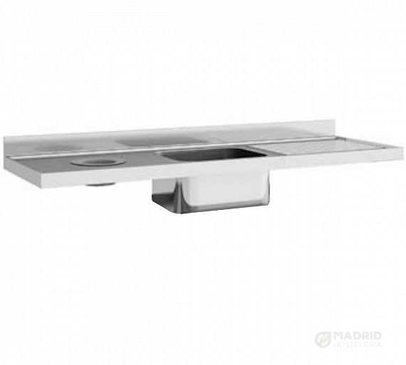 Eratos Fregadero Gama 600 Desbarazado sin Bastidor Fondo 60 cm - Imagen 2