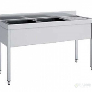 Eratos Fregadero Gama 600 con Bastidor sin Estante Fondo 60 cm