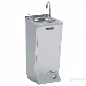 Eratos Lavamanos con Pulsador de Pie y Dosificador LPD44 Push Fondo 40 cm