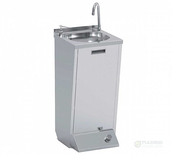 Eratos Lavamanos con Pulsador de Pie y Dosificador LPD44 Push Fondo 40 cm - Imagen 2