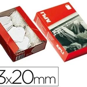 ETIQUETAS COLGANTES APLI 387 13X20 MM CAJA DE 1000 UNIDADES