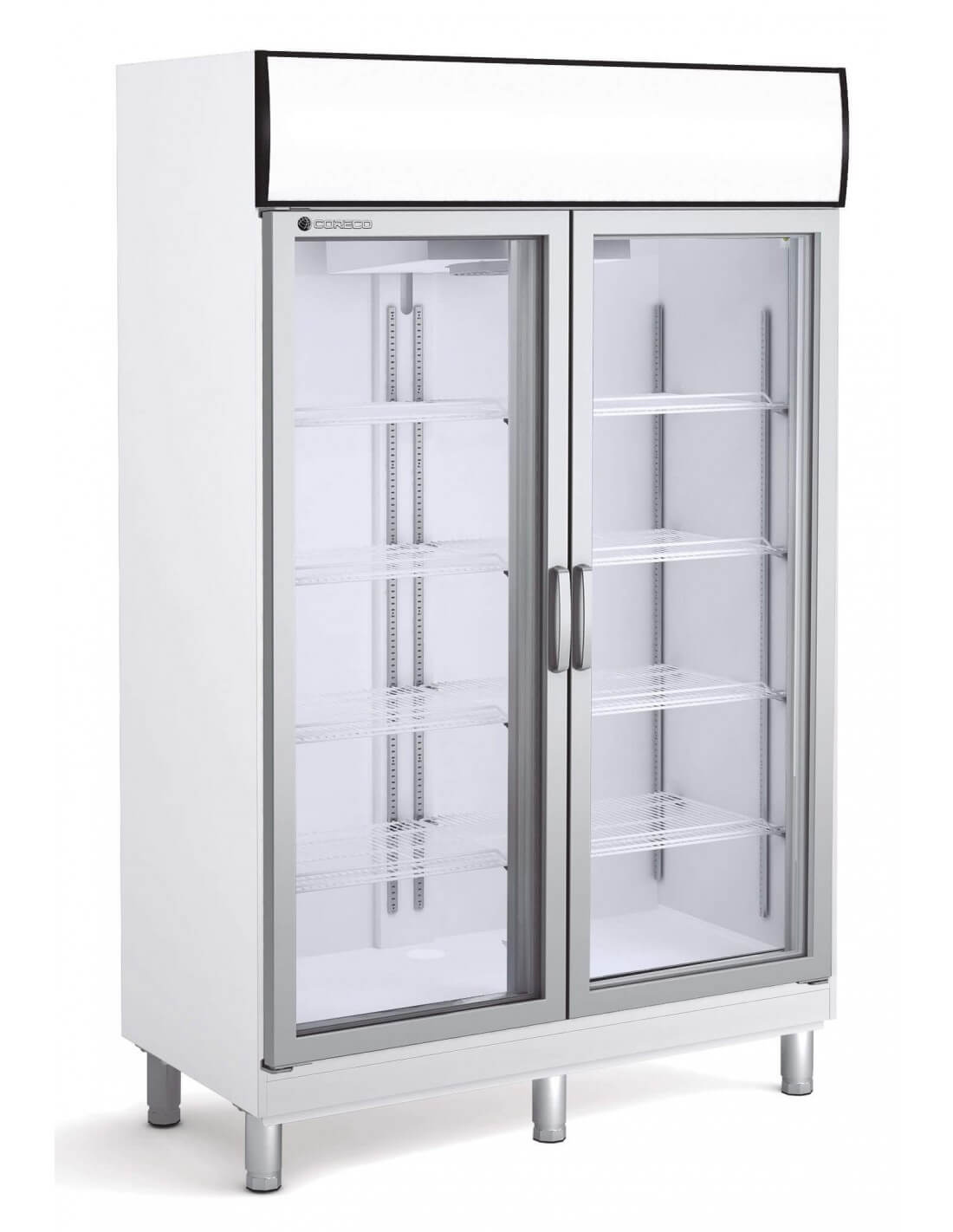 Expositor refrigerado 2 puertas cristal 750 litros Coreco AGPC-125 - Imagen 2