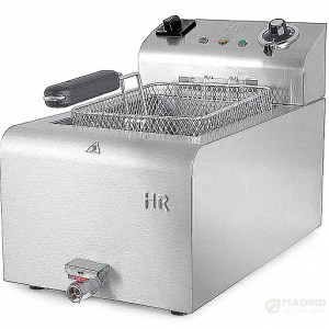 Fainca HR Freidora Serie 500 FD Alto Rendimiento Eléctrica Fondo 55 cm 1 Cuba 8 o 10 litros