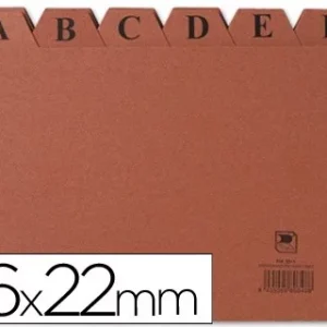 INDICE FICHERO LIDERPAPEL CARTON Nº5 160X220 MM