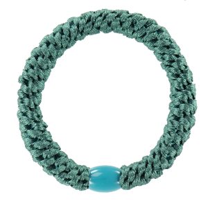 Pulsera coletero Kknekki verde petróleo-verdes