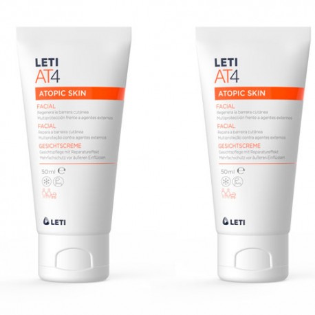 Leti AT4 Duplo Crema Facial Atopic Skin Duplo 2x50ml