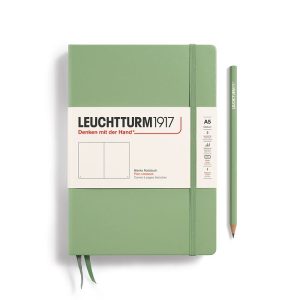 Notebook Medium A5, tapa dura, liso  Sage