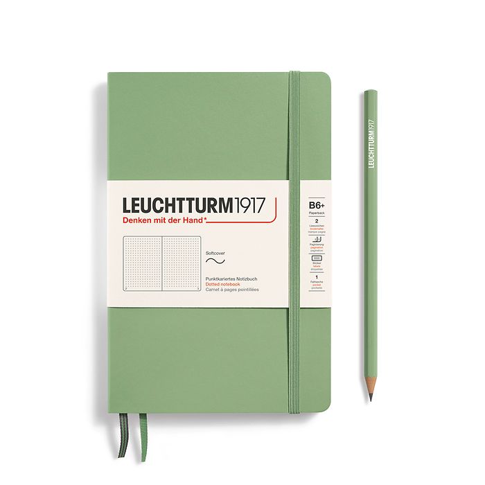 Notebook Paperback B6+, tapa blanda, puntos, Sage - Imagen 2