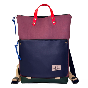 Mochila book holder iconic impermeable Daniel Chong DZ bolsillo morado
