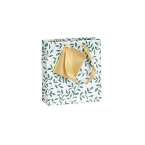 Bolsa de regalo Premium hojas verdes e12*4,5*13,5m