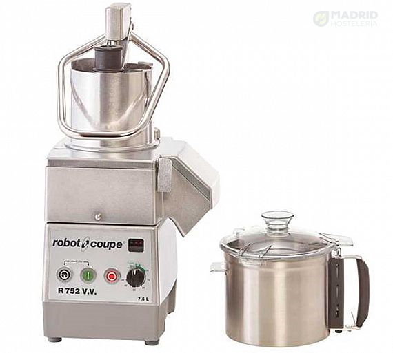Robot Coupe Combinado Cutter/Cortahortalizas R 752 V.V. Capacidad 7,5 litros Velocidad 300 a 3.500 rpm Combinado