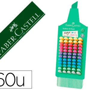 ROTULADOR FABER FLUORESCENTE 1546 EXPOSITOR DE 60 UNIDADES COLORES SURTIDOS