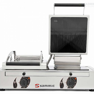 Sammic Plancha VitroGrill Doble GV10LA Placa Mixta – Ancho 63,5 cm Potencia 3,4 kW