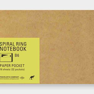 TRC Spiral ring Notebook B6 Paper Pocket.