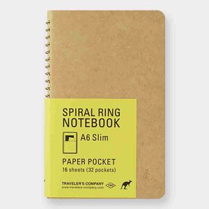 TRC SPIRAL RING NOTEBOOK A6 Paper Pocket