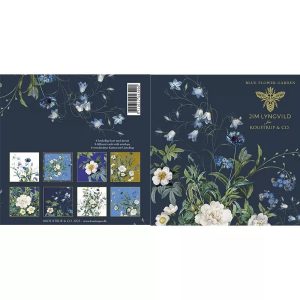 Flores – 8 tarjetas y sobres cuadrados