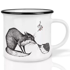 Taza cerámica zorro y erizo 250ml
