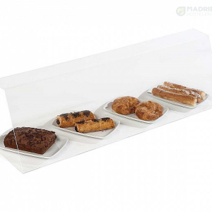 VG Vitrina Neutra Metacrilato MT con Base Superior Ancho 50 a 100 cm Alto 17 cm
