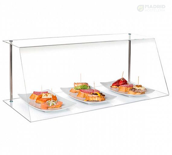 VG Vitrina Neutra Metacrilato MTS Ancho 50 a 100 cm Alto 28,5 cm - Imagen 2