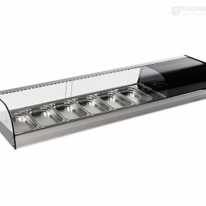 VG Vitrina Refrigerada FRi GN Capacidad 4 a 8 GN 1/3 Ancho 121,6 a 192,6 cm