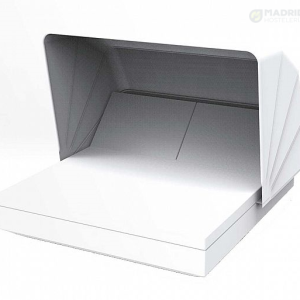Vondom Daybed Cuadrado Vela 2 Respaldos Reclinables Dosel Resina de Polietileno
